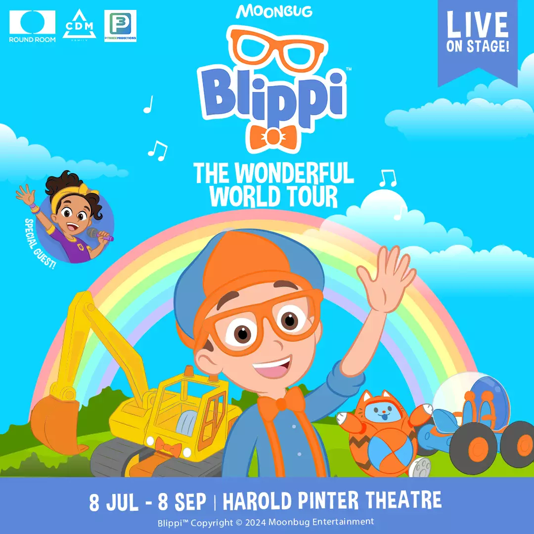 Blippi: The Wonderful World Tour Title Image